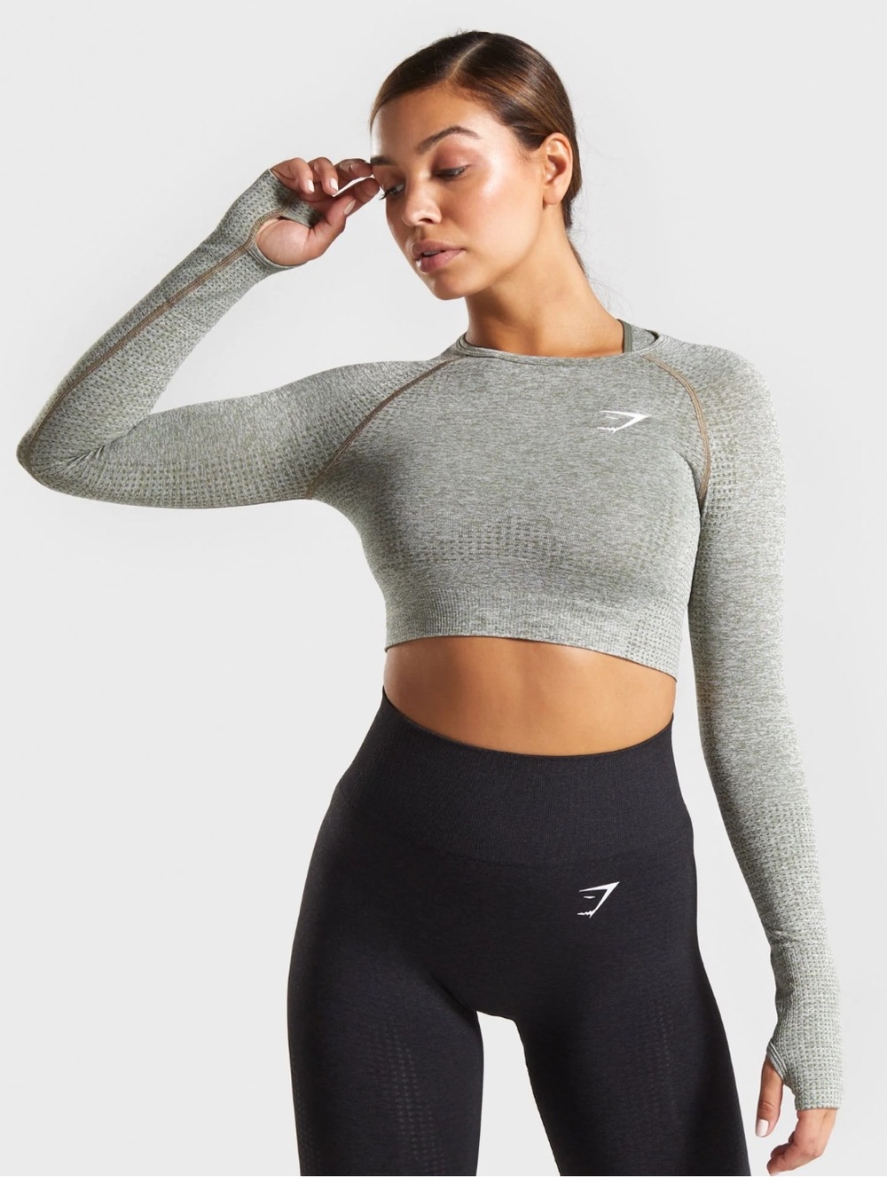 Gymshark VITAL SEAMLESS LONG SLEEVE CROP TOP